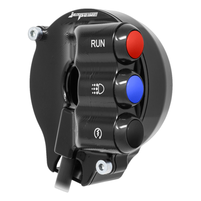 Gasgriffgehäuse mit integriertem Lenkerschalter JetPrime Aprilia RSV4 RF (17-18) JP CO AP009