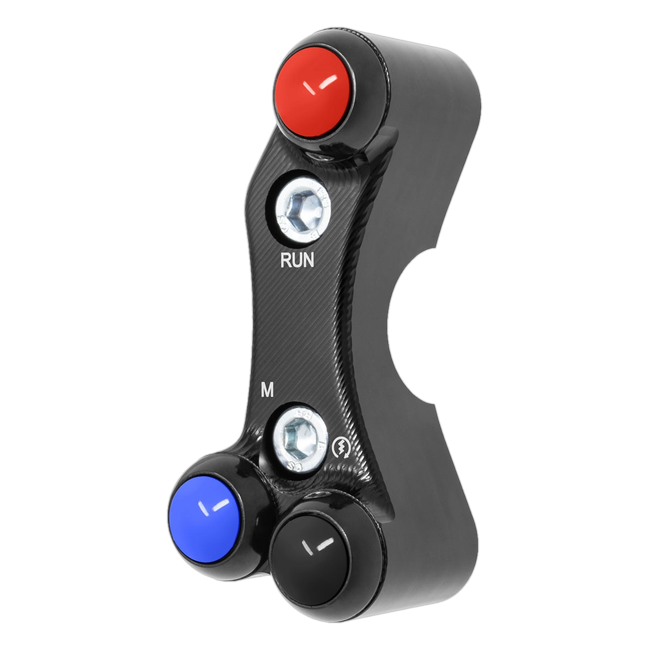Lenkerschalter Superbike rechts JetPrime BMW S 1000 RR (19-26) JP SPD 038M – für MoTeC-Dashboard, fluchtendes Lochbild