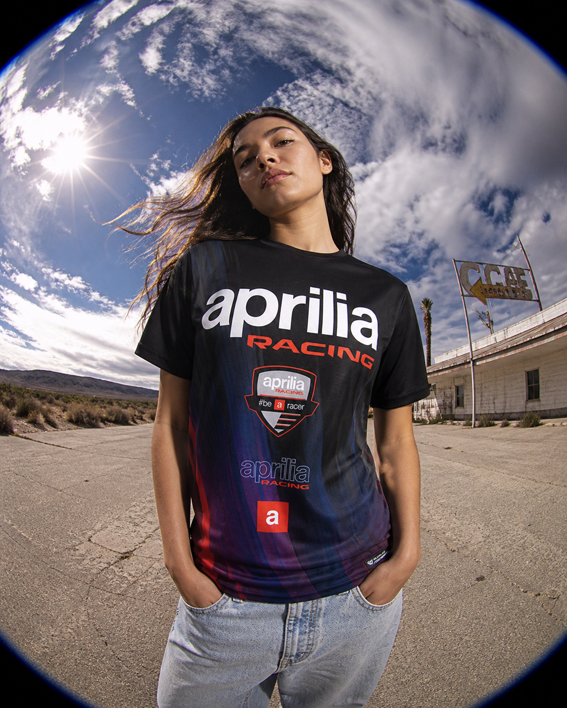 Camiseta Aprilia BeARacer 2026 para hombre IXON 104101180 