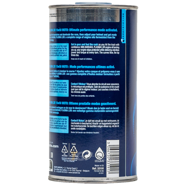 Bardahl 15W50 Plasma LXR - 1 Litro de Aceite Premium 