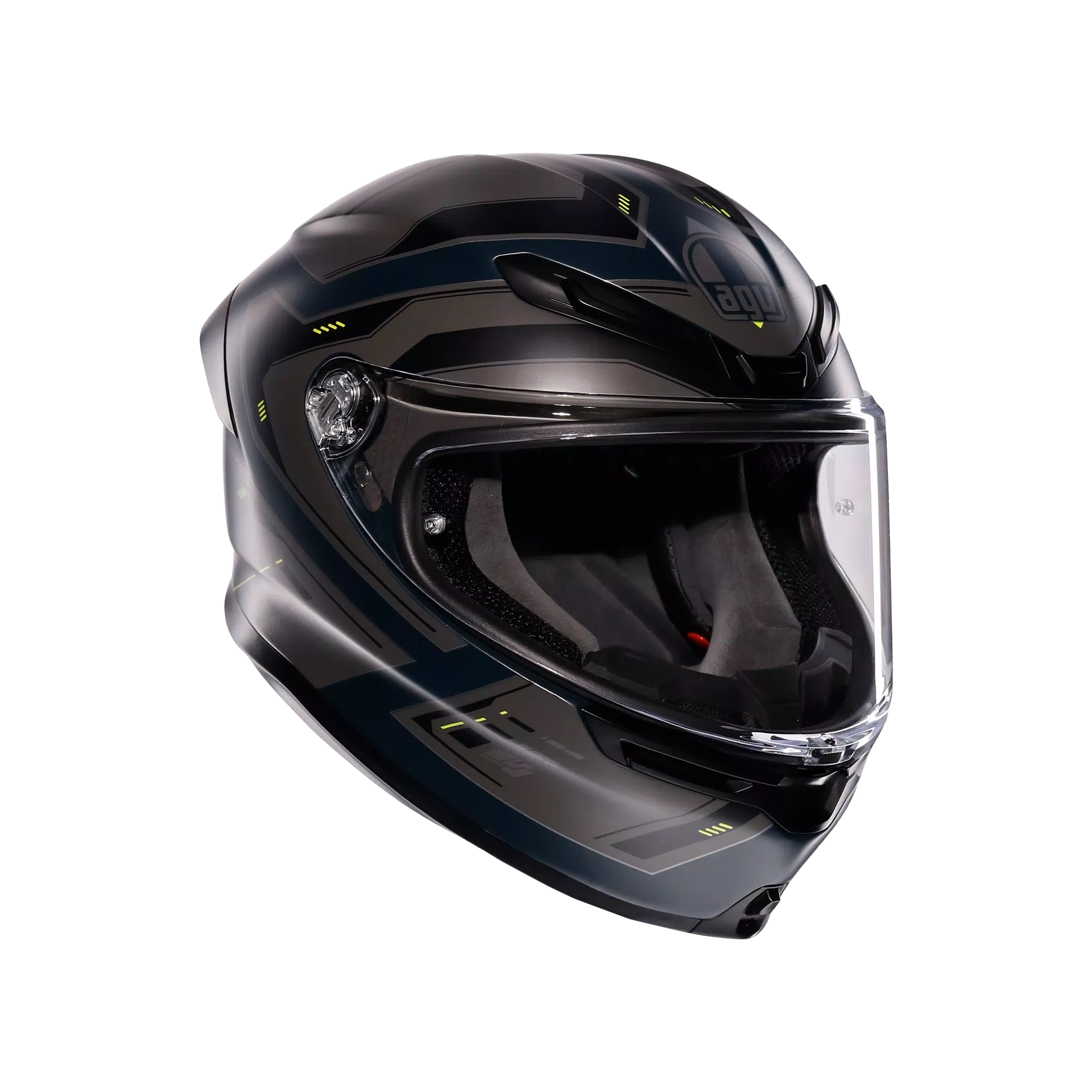 AGV K6 S Casco Enhance Mate Gris/Amarillo Fluo | 2118395001022 