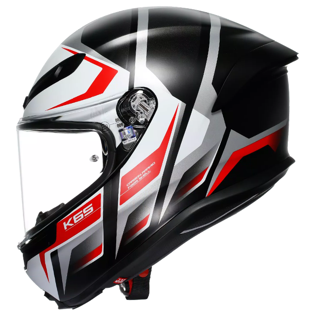 AGV K6 S Casco Karve Mate Negro/Blanco/Rojo | 2118395001025 