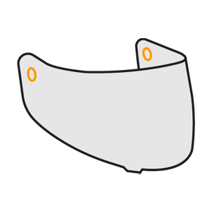 1x visera negra de alto rendimiento / negro