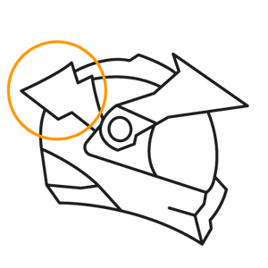 2x alerones intercambiables (Carrera y Ruta)