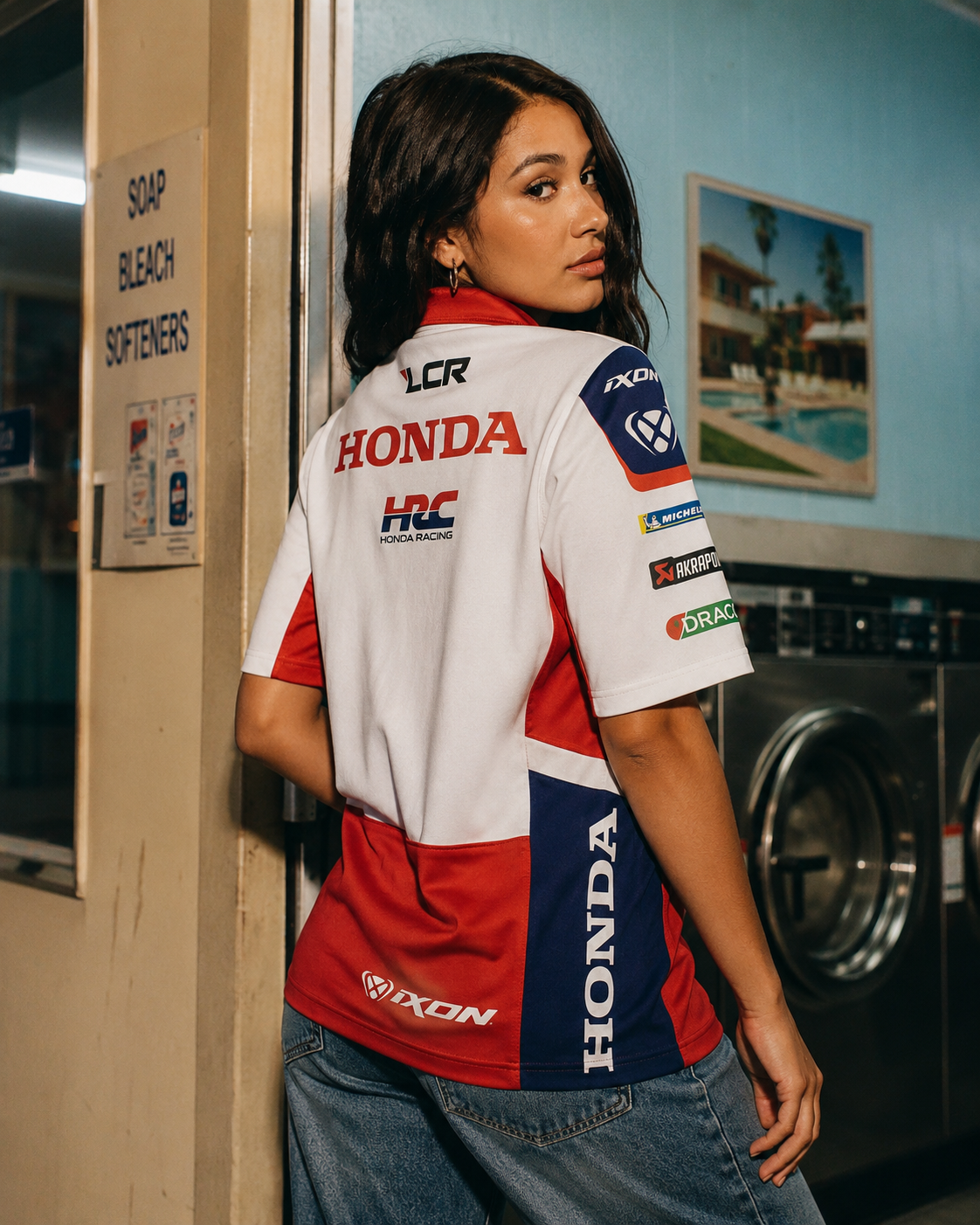 Polo réplica del equipo de carreras LCR Honda 2026 IXON 
