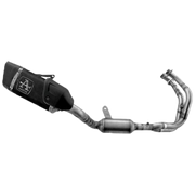 Sistema de escape completo Arrow Pista de acero inoxidable oscuro Yamaha YZF-R7 (21-25) 71958PKNW 