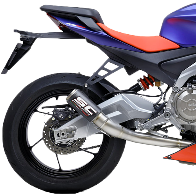 Sistema de escape completo SC-Project Titan 2-1 CR-T para Aprilia RS 660 (20-25) A23A-TC36 