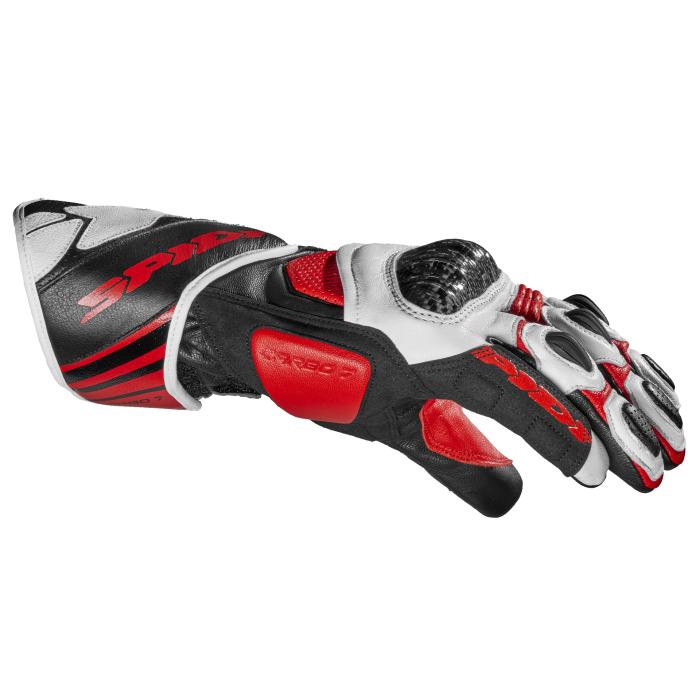 Guantes de cuero para moto Spidi Carbo 7 Racing | Hombre | Rojo | A210014 