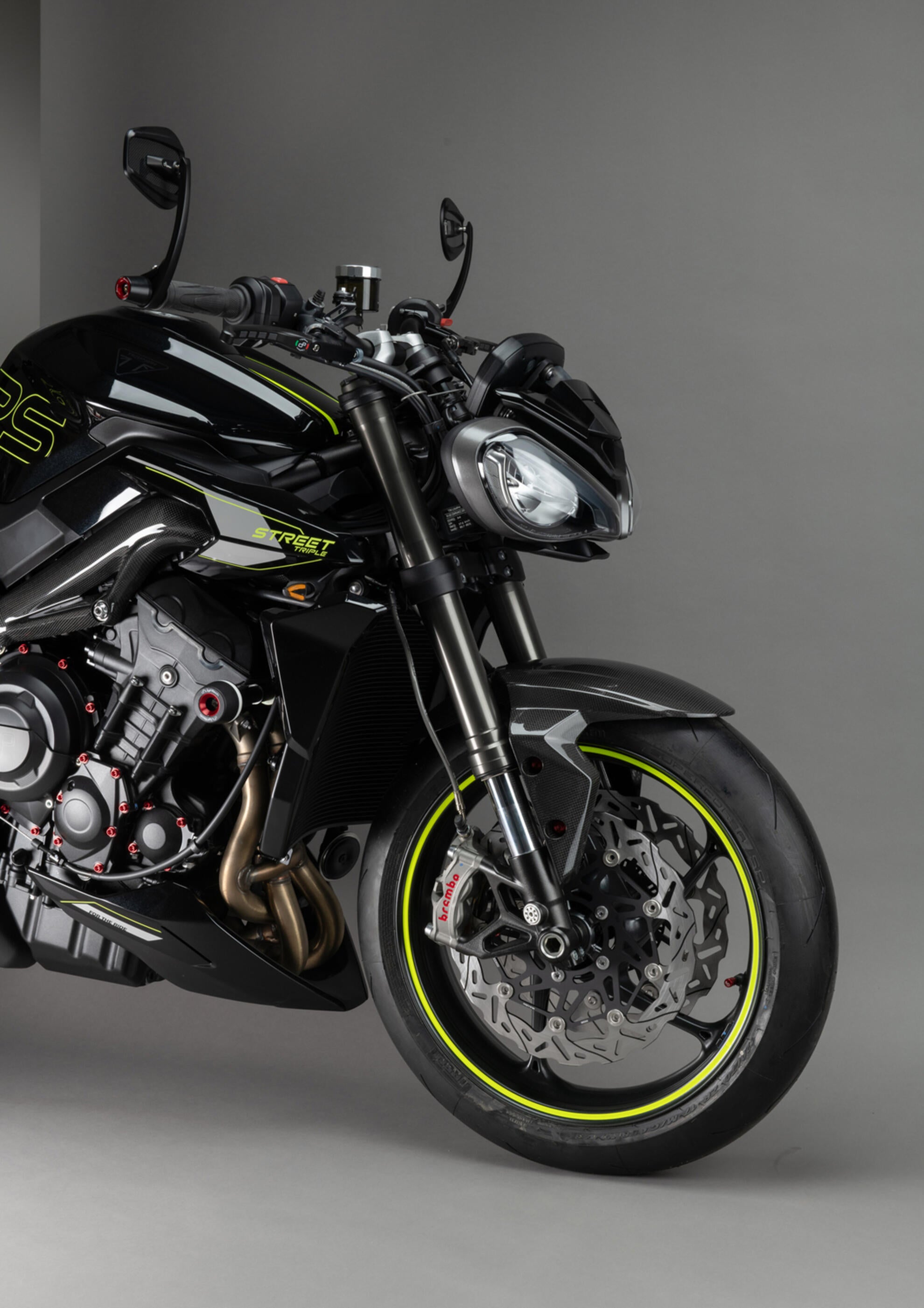 Guardabarros delantero de carbono LighTech Triumph Street Triple 765 S / R / RS / Moto2 (17-25) CART2410 
