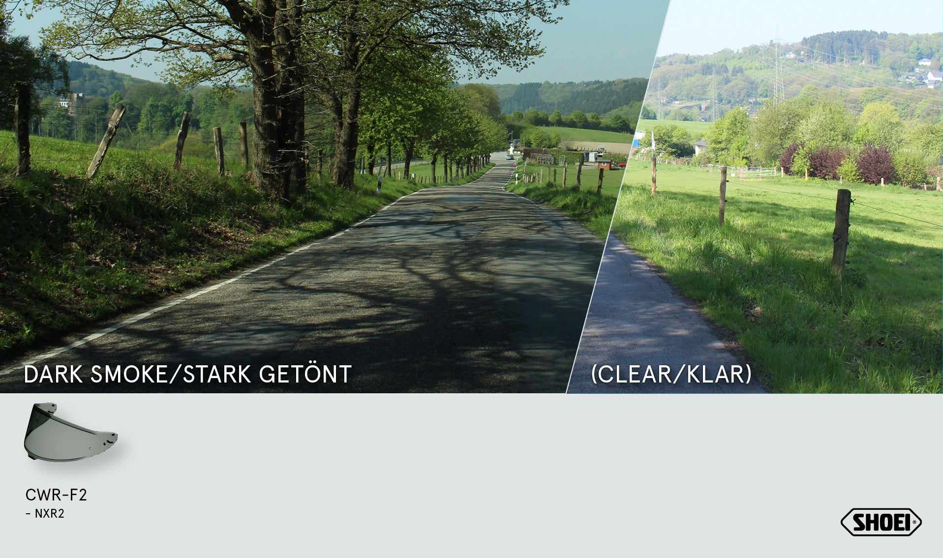 Visera Shoei X-SPR PRO (CWR-F2PN) altamente ajustada 