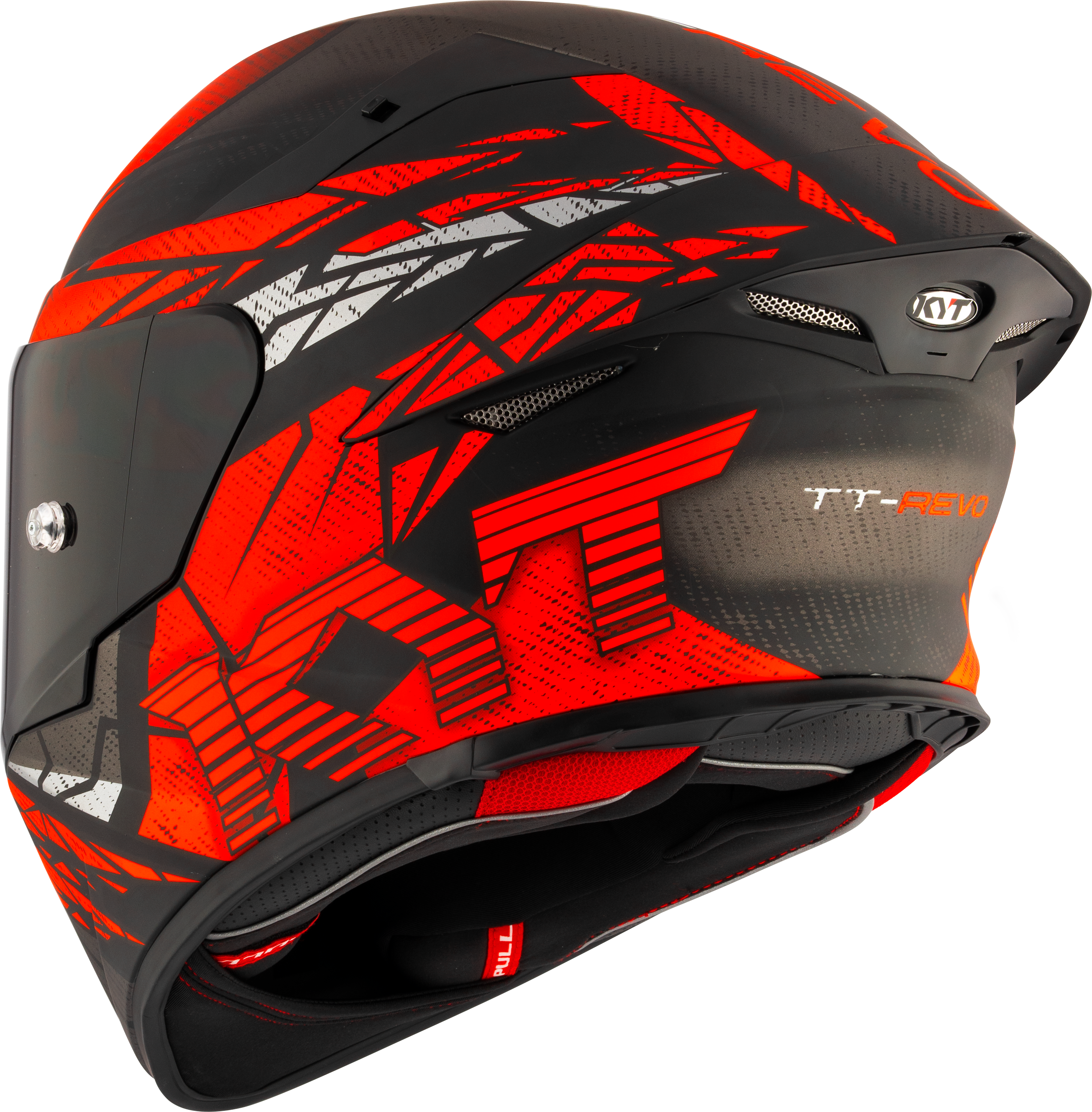 KYT TT-Revo Casco Combustión Rojo mate Y6TR0038 