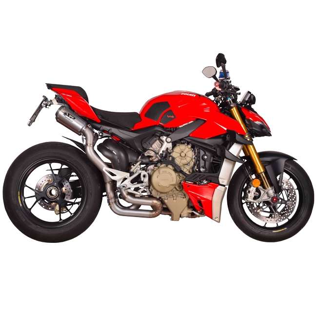 Spark Exhaust Halbkomplette Anlage Untersitz Satz Moto GP 2-1-2 Edelstahl Ducati Panigale V4/S/R (18-24) GDU8834T