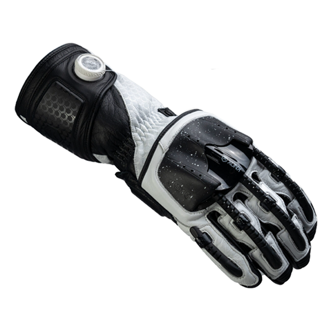 Knox Handroid MK5 guantes de cuero de carreras | Hombre | Negro/Blanco | 11769404101 