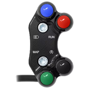 Interruptor de manillar derecho JetPrime Aprilia RSV4/RR/1100 Factory (21-25) JP PLD 660 