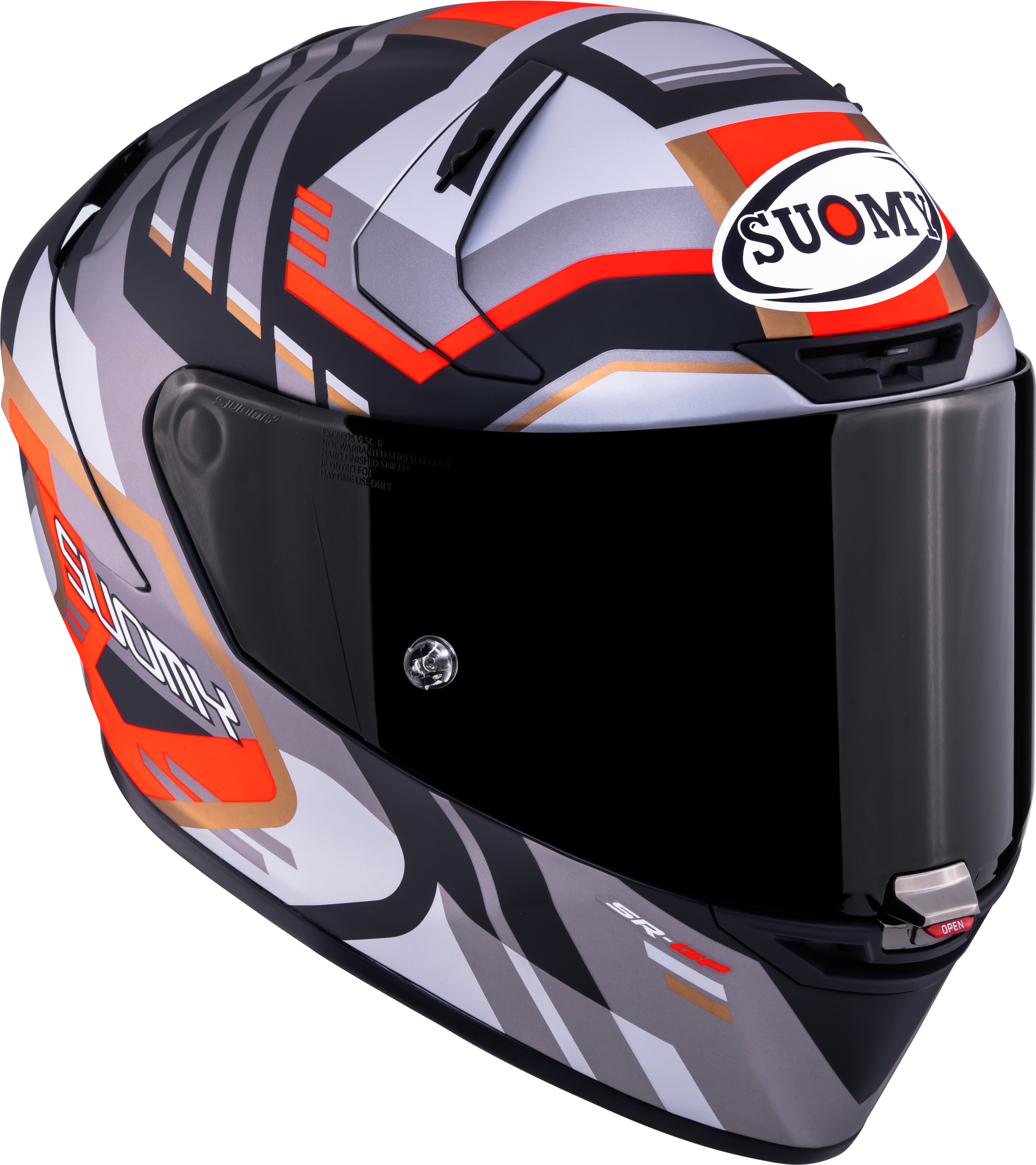 Suomy SR-GP Evo Casco Infrarrojo Mate Gris/Rojo/Negro K6S20025 