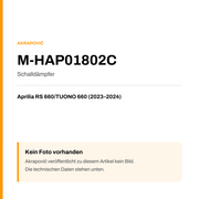 Akrapovic Schalldämpfer Aprilia RS 660 / TUONO 660 (23-24) M-HAP01802C — Platzhalter, kein Herstellerfoto verfügbar