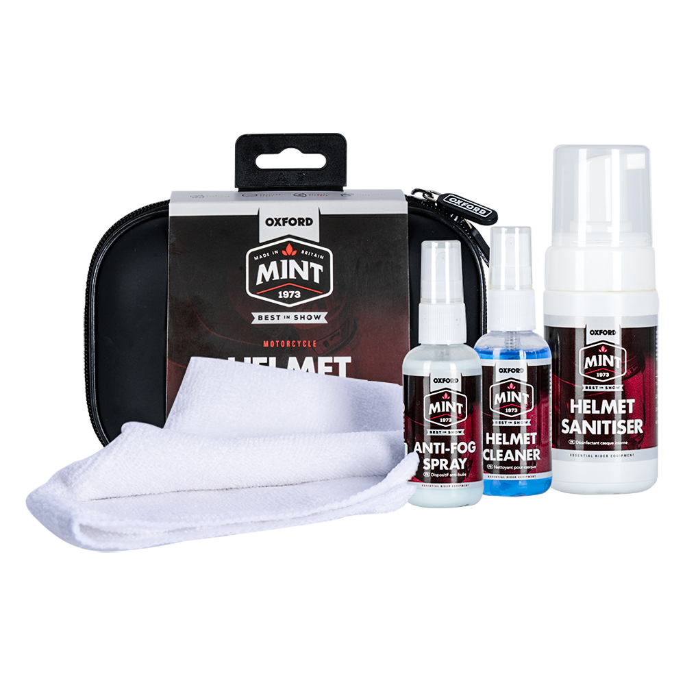 Oxford Mint Kit de cuidado de cascos "Helmet Care Kit" - 4 piezas 