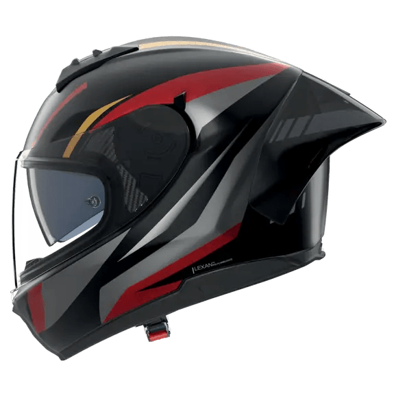 Casco Nolan N60-6 Sport Lesmo Negro / Rojo / Antracita / Acabado de superficies metálicas doradas 353 
