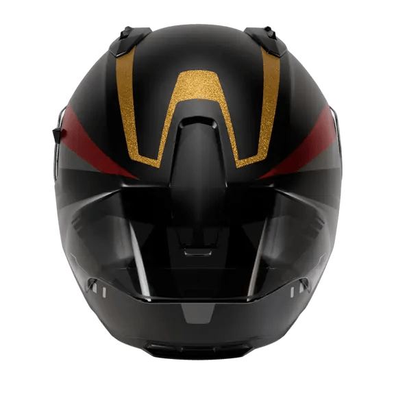 Casco Nolan N60-6 Sport Lesmo Negro / Rojo / Antracita / Acabado de superficies metálicas doradas 353 