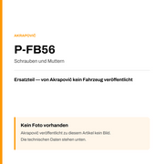Akrapovic Schrauben und Muttern P-FB56 — Platzhalter, kein Herstellerfoto verfügbar
