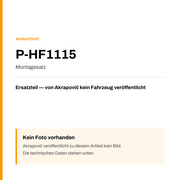 Akrapovic Montagesatz P-HF1115 — Platzhalter, kein Herstellerfoto verfügbar