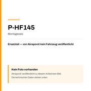 Akrapovic Montagesatz P-HF145 — Platzhalter, kein Herstellerfoto verfügbar