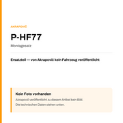 Akrapovic Montagesatz P-HF77 — Platzhalter, kein Herstellerfoto verfügbar