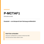 Akrapovic Dämpferschelle P-MCTAF1 — Platzhalter, kein Herstellerfoto verfügbar