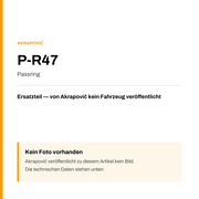 Akrapovic Passring P-R47 — Platzhalter, kein Herstellerfoto verfügbar