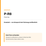 Akrapovic Passring P-R8 — Platzhalter, kein Herstellerfoto verfügbar