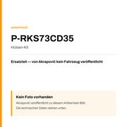Akrapovic Hülsen-Kit P-RKS73CD35 — Platzhalter, kein Herstellerfoto verfügbar