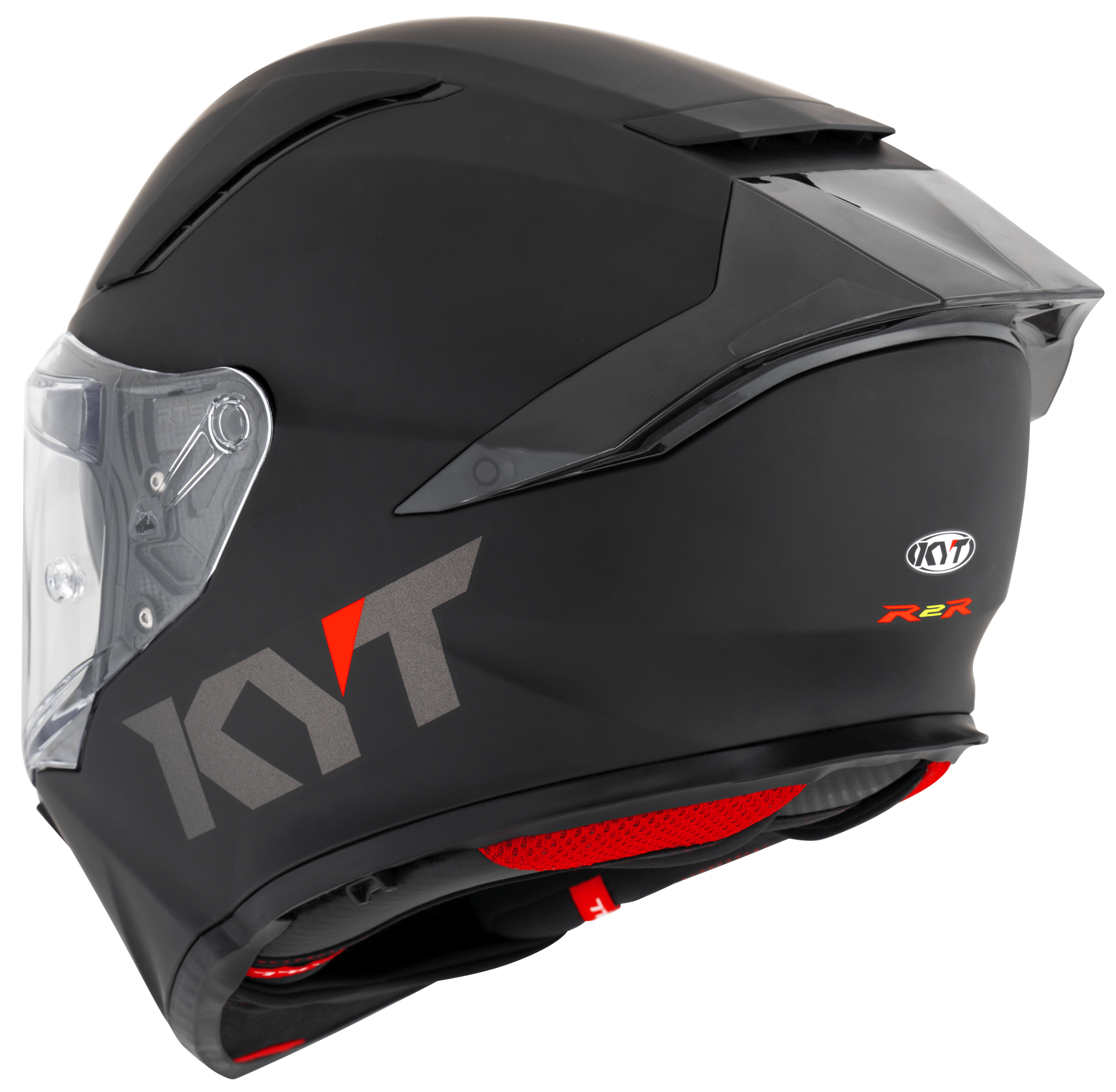 KYT R2R Casco Plano negro mate Y6R200X6 