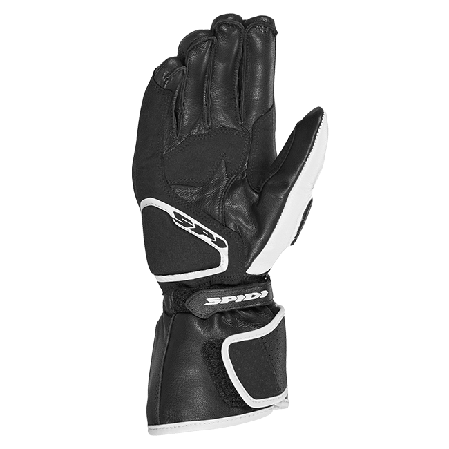 Guantes de cuero de moto Spidi STR-6 Racing | Hombre | Negro/Blanco | A221011 