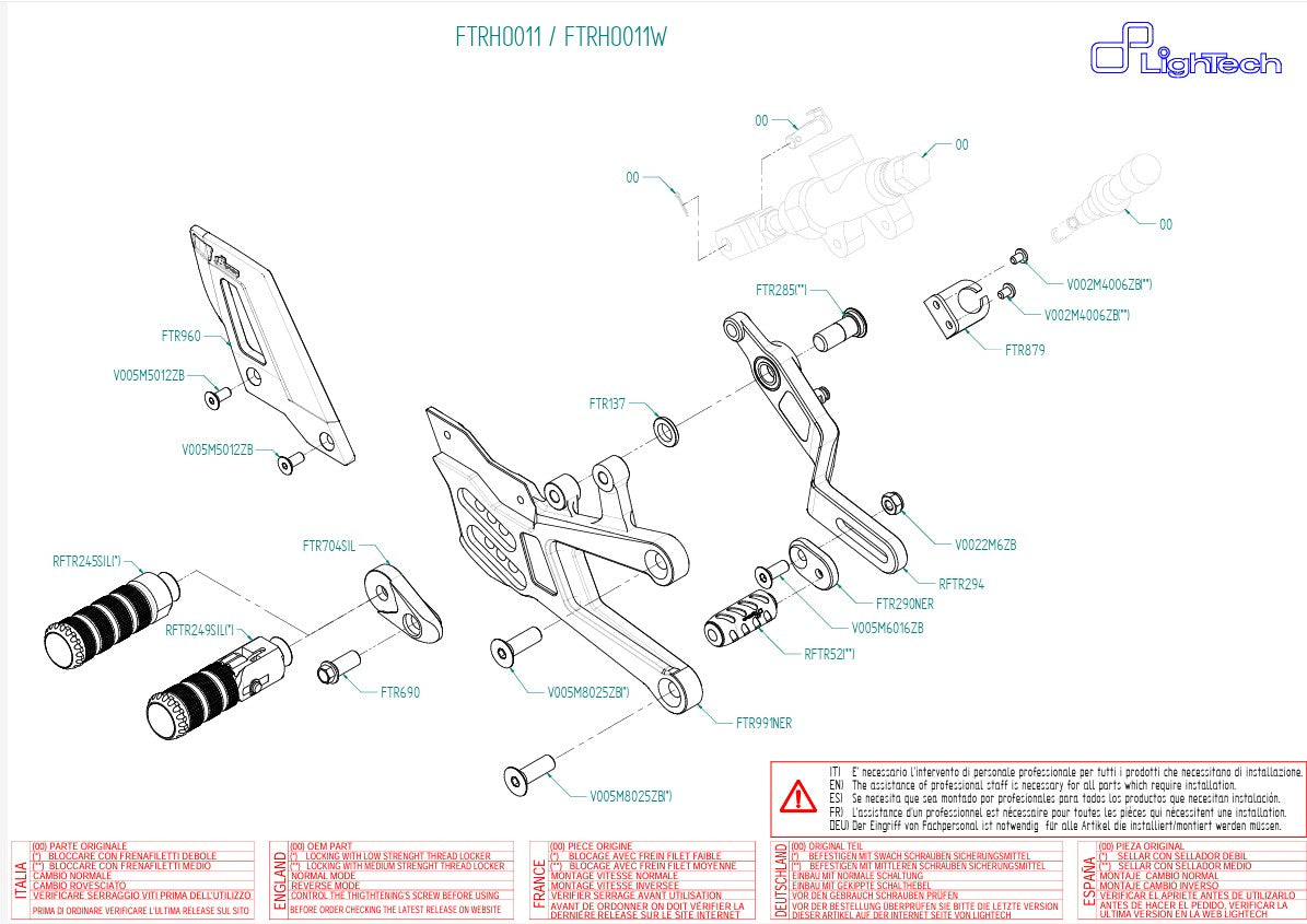 Sistema de escape LighTech Honda CBR 1000 RR-R SC82 (20-25) FTRHO011/W 