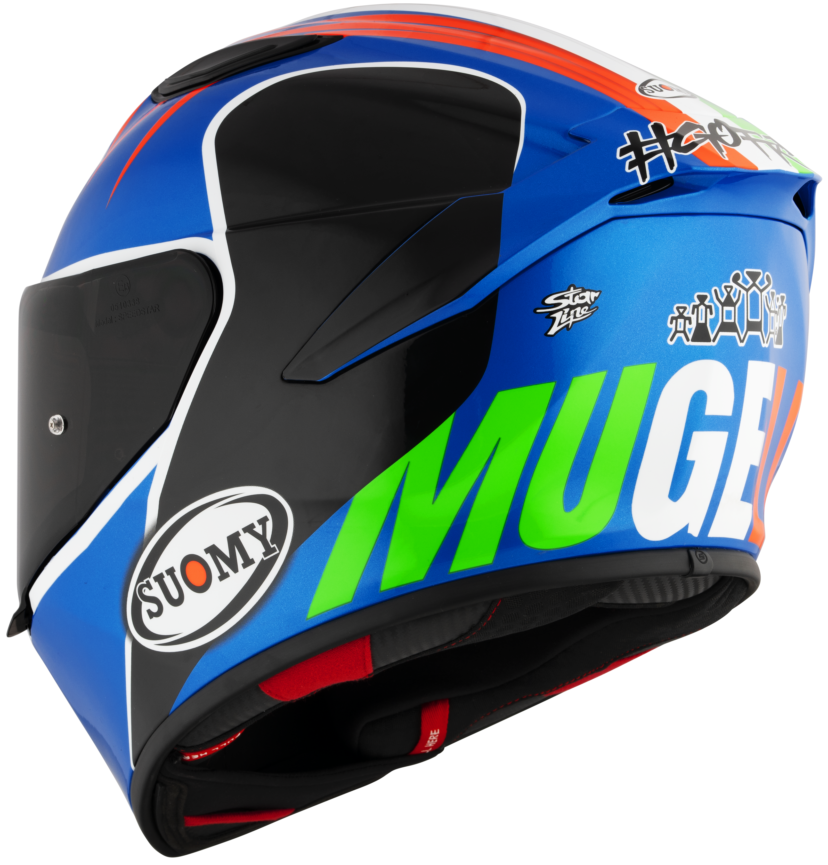 Suomy Track-1 Casco Francesco Pecco Bagnaia Mugello 2022 Réplica K6T10016 