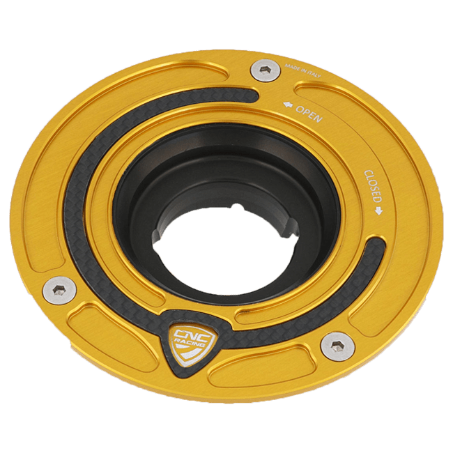Tapa de tanque con brida de carbono CNC Racing Ducati Panigale V4/S (2025) TSB01 