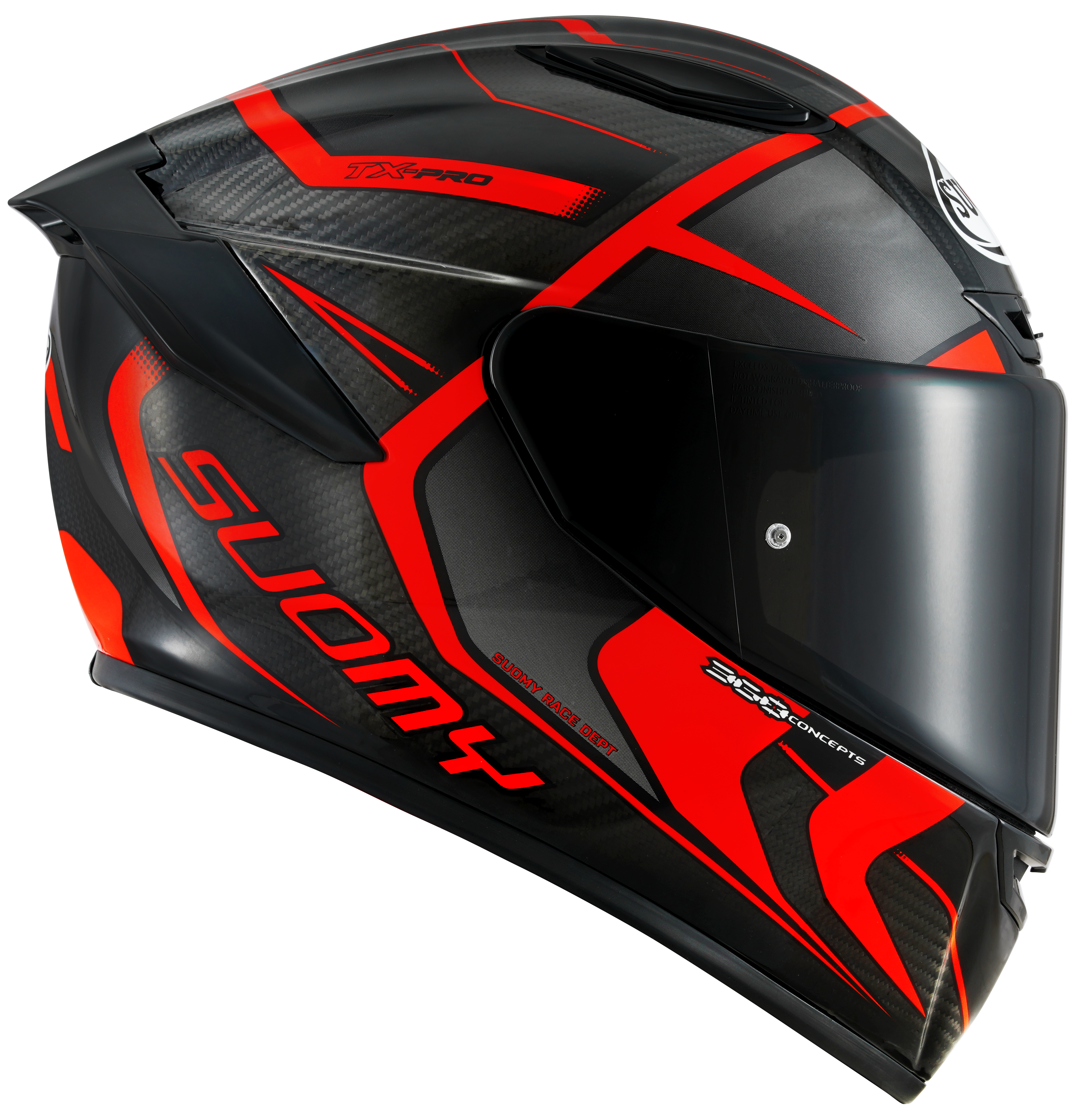 Suomy TX-Pro Casco Carbono Advance Rojo Fluo K6TX0003 