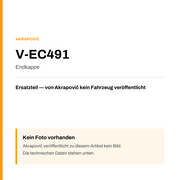 Akrapovic Endkappe V-EC491 — Platzhalter, kein Herstellerfoto verfügbar