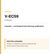 Akrapovic Endkappe V-EC59 — Platzhalter, kein Herstellerfoto verfügbar