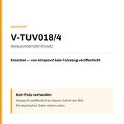 Akrapovic Geräuschdämpfer-Einsatz V-TUV018/4 — Platzhalter, kein Herstellerfoto verfügbar