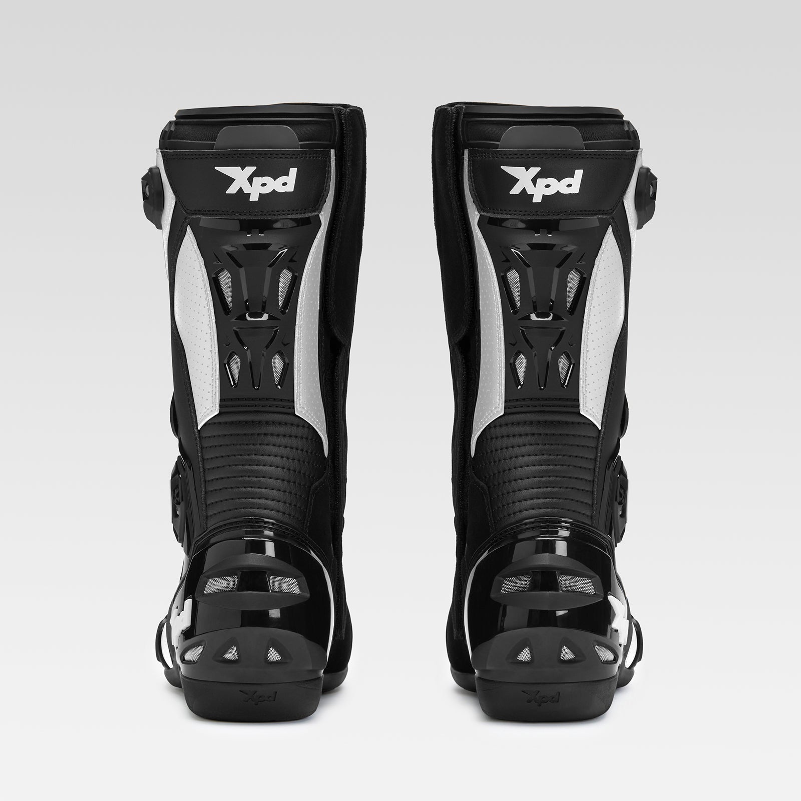 XPD XP-Mode botas de motocicleta | Hombres | Negro/Blanco 