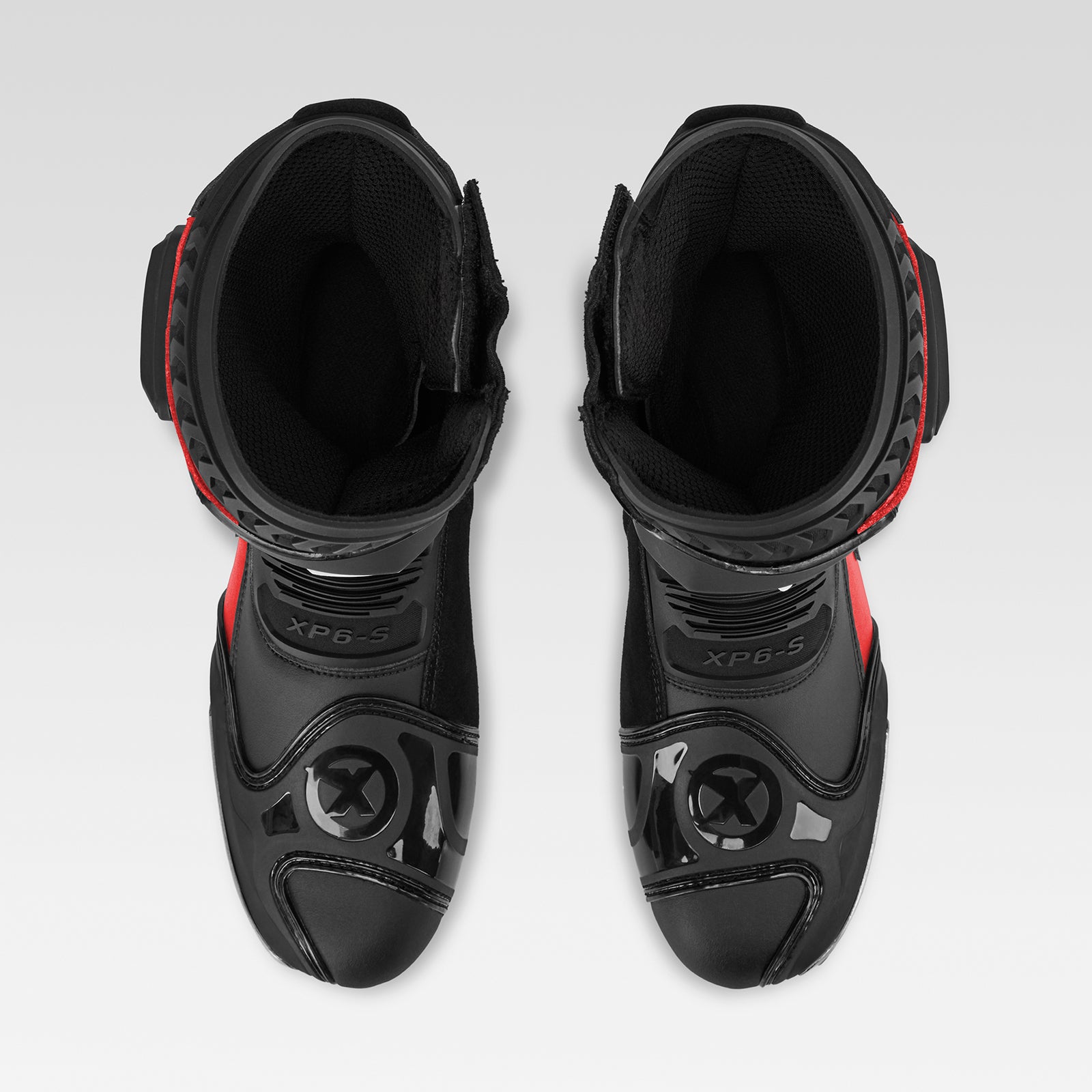 XPD XP6-S botas de moto | Hombre | Rojo/Negro 