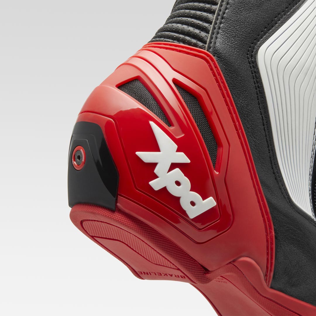XPD XP9-S Botas de motociclismo de carreras y de calle | Hombre | Negro/Rojo 