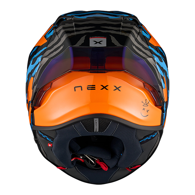 Casco Nexx X.R3R Ziger Carbon Naranja Azul 01XR323513169 