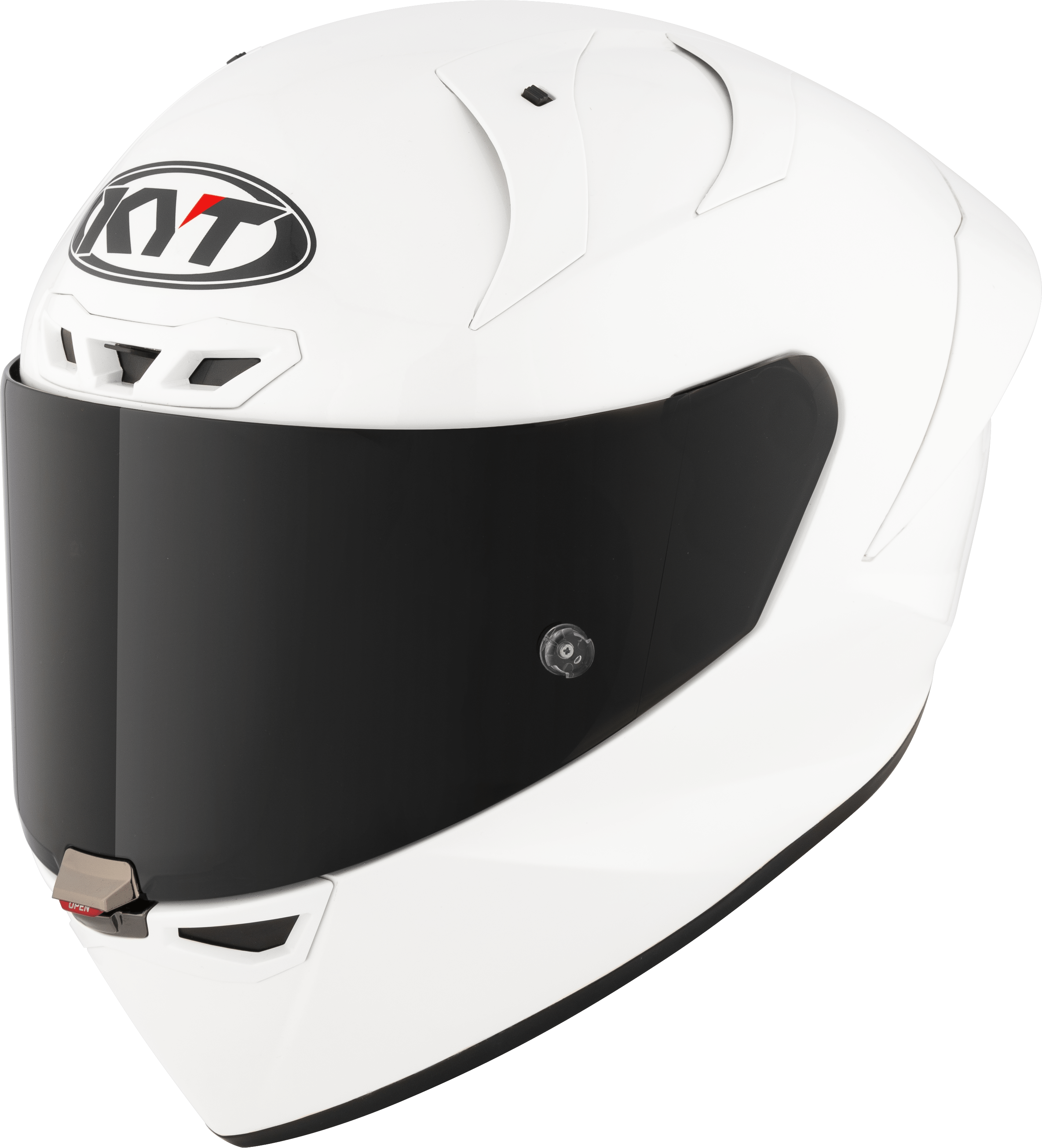 KYT KX-1 Race GP Casco Plano Blanco Y6KXX0W3 