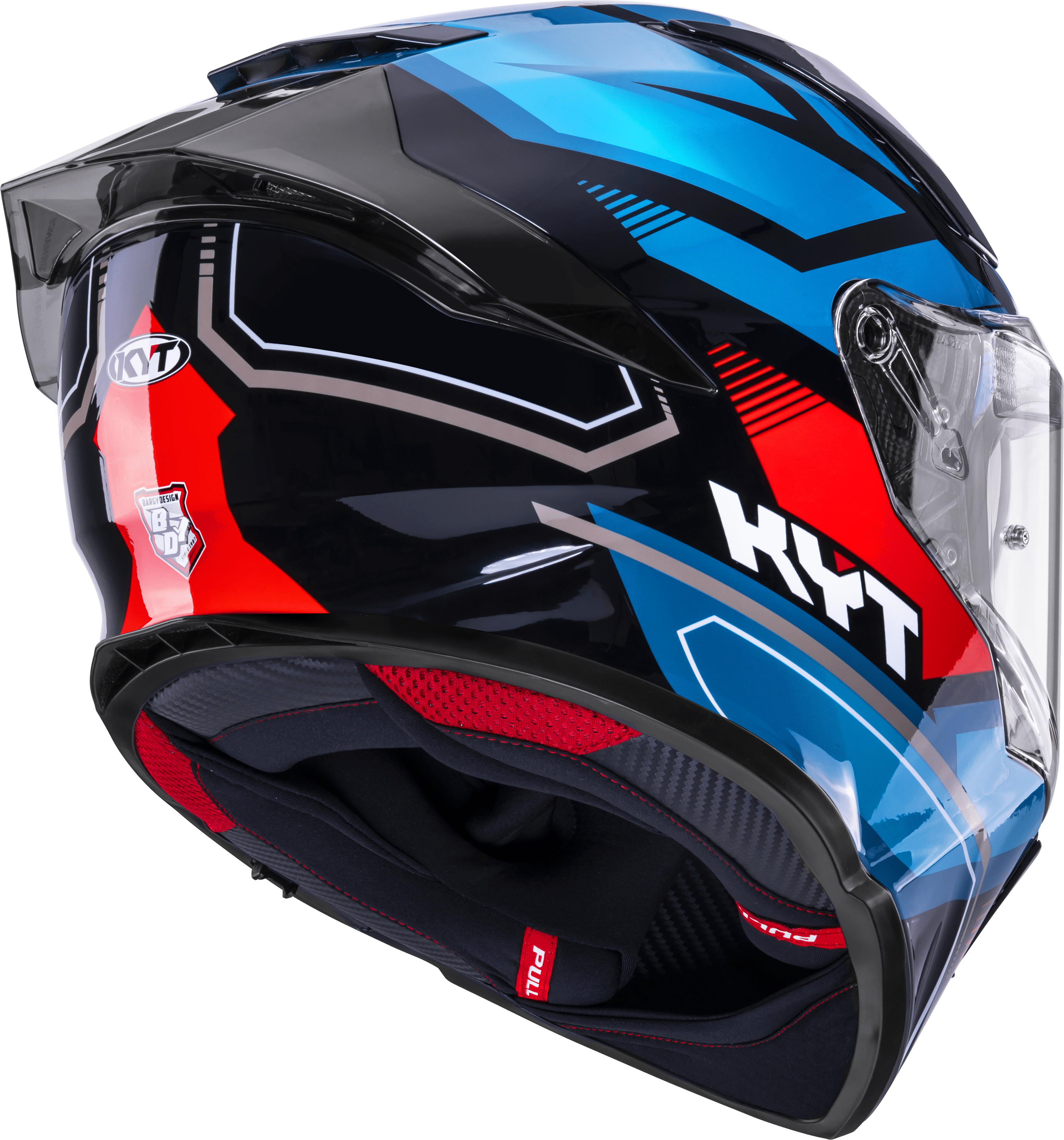 KYT R2R Casco Parsec Negro / Azul / Rojo Y6R20024 