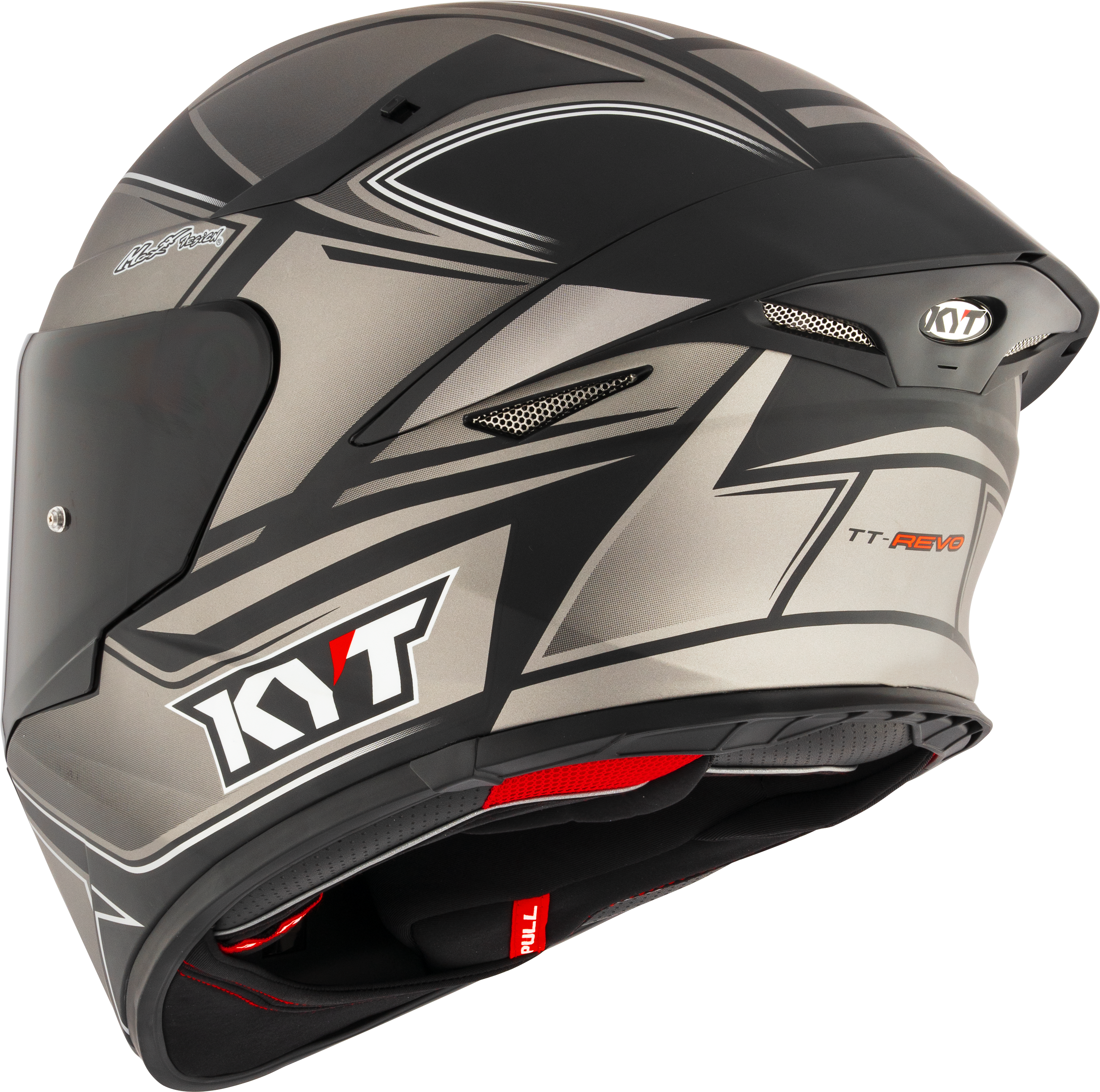 KYT TT-Revo Casco Turista Mate Gris Frío Y6TR0013 
