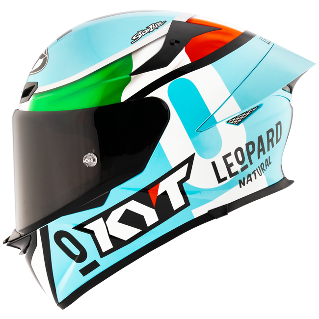 KYT TT-Revo Casco Réplica Leopard Racing Italia Tricolore Y6TR0017 