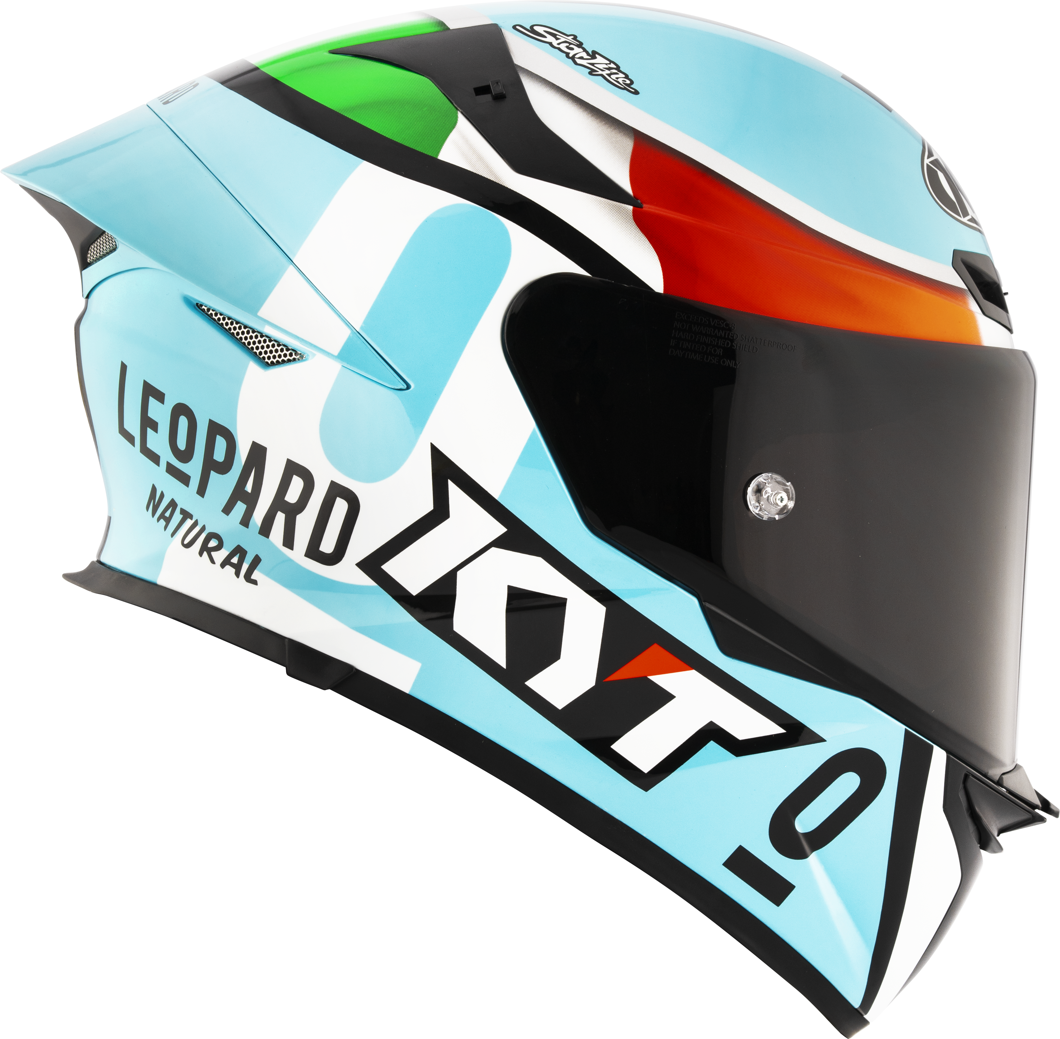 KYT TT-Revo Casco Réplica Leopard Racing Italia Tricolore Y6TR0017 