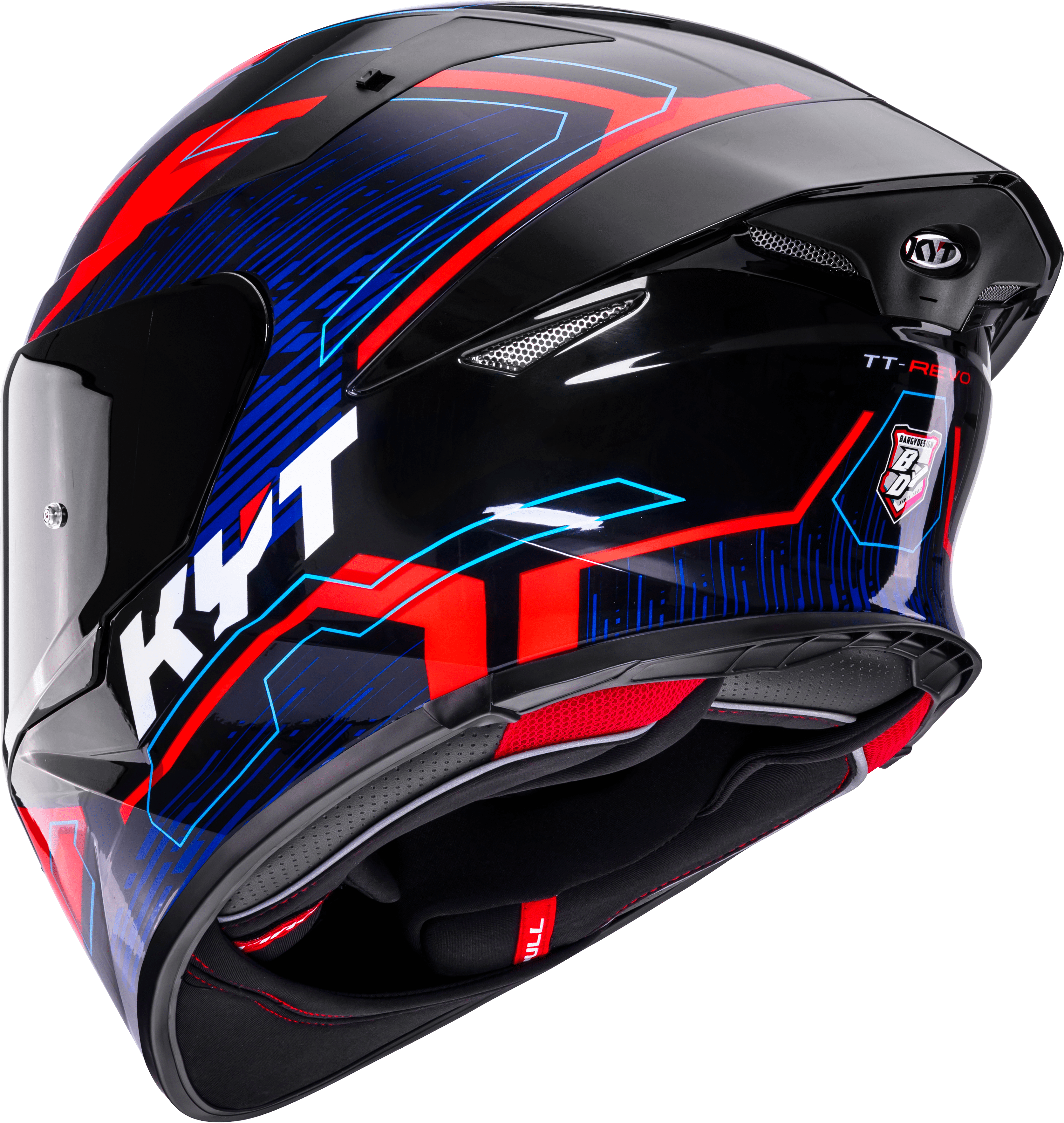KYT TT-Revo Casco Speeding Negro / Rojo / Azul Y6TR0053 